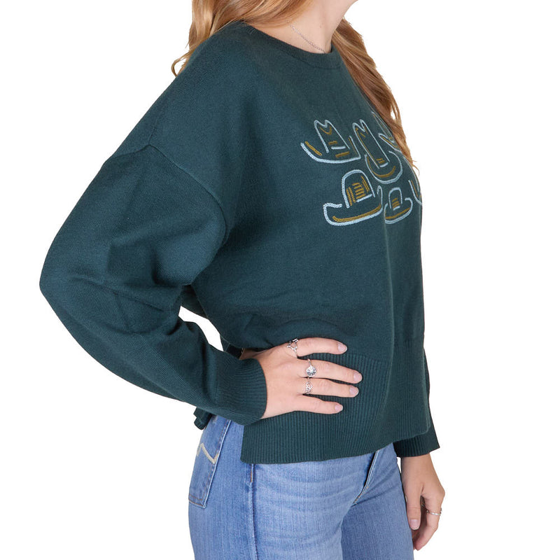 2 Fly Co. Green Tip Your Hatz Sweater
