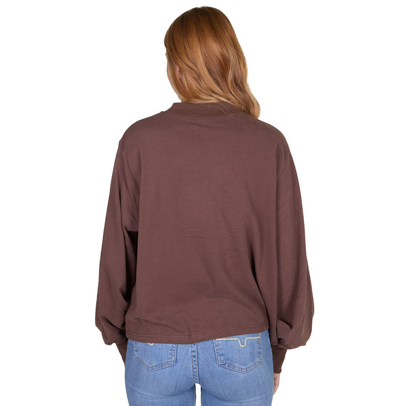 2 Fly Co. Women's Waddle Waddle West Brown Top