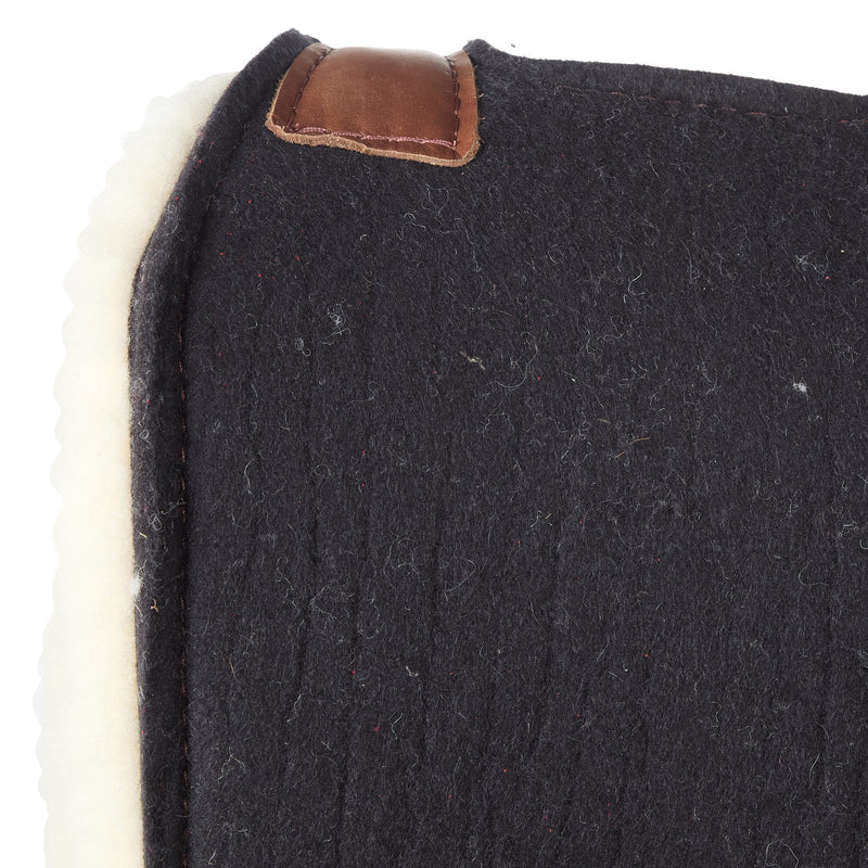5 Star Equine Products Supplies Inc. All Around Black Felt Fleece Bottom Saddle Pad