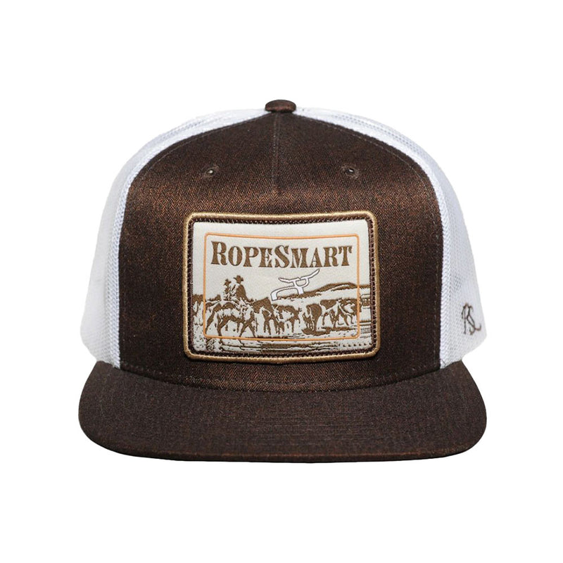 Ropesmart Brown Trucker Patch Cap