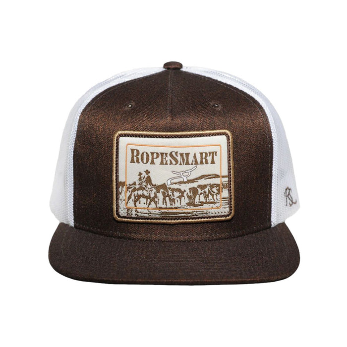 Ropesmart Brown Trucker Patch Cap