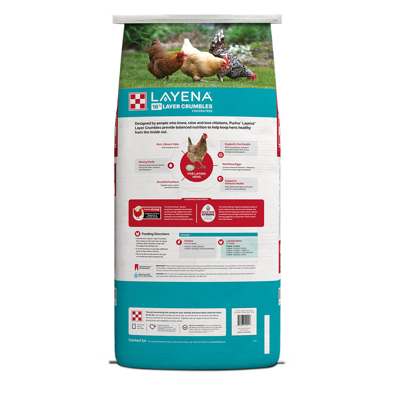 Purina Animal Nutrition Layena Crumbles 16% Layer Hen