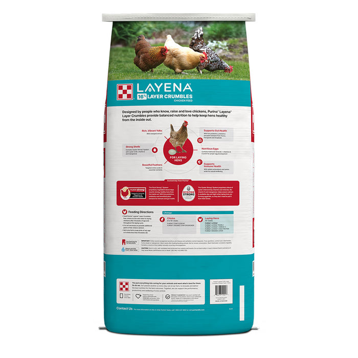 Purina Animal Nutrition Layena Crumbles 16% Layer Hen