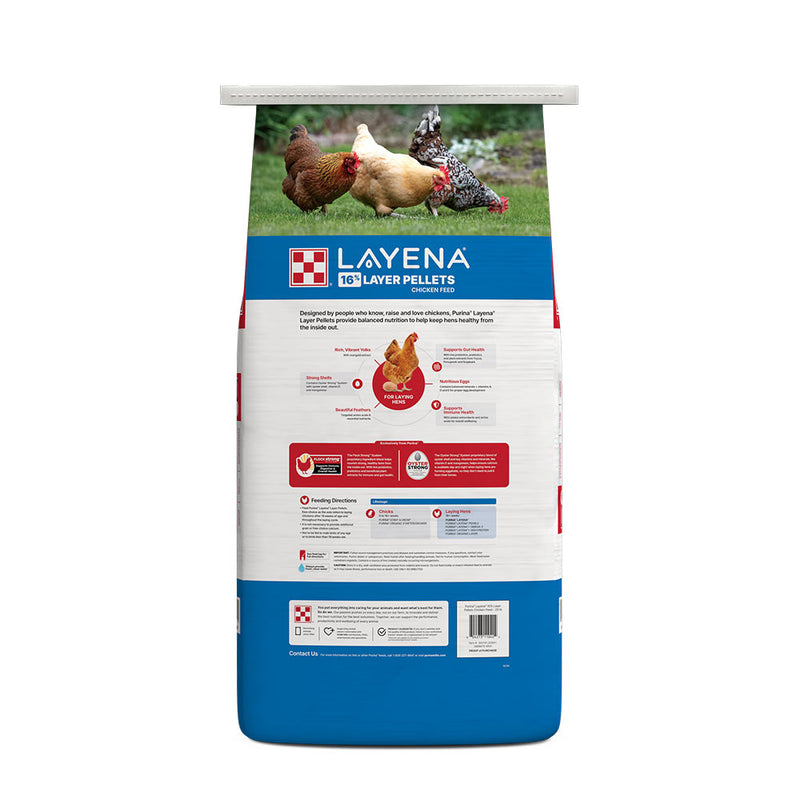 Purina Animal Nutrition Layena Pellets 16% Layer Hen 25 LB