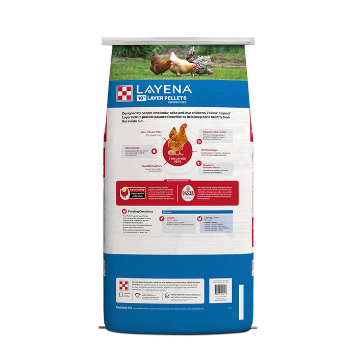 Purina Animal Nutrition Layena Pellets 16% Layer Hen 50 LB