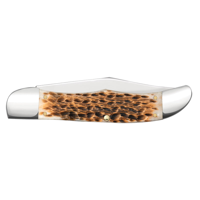 Case Amber Bone CS - Peach Seed Jig Folding Hunter