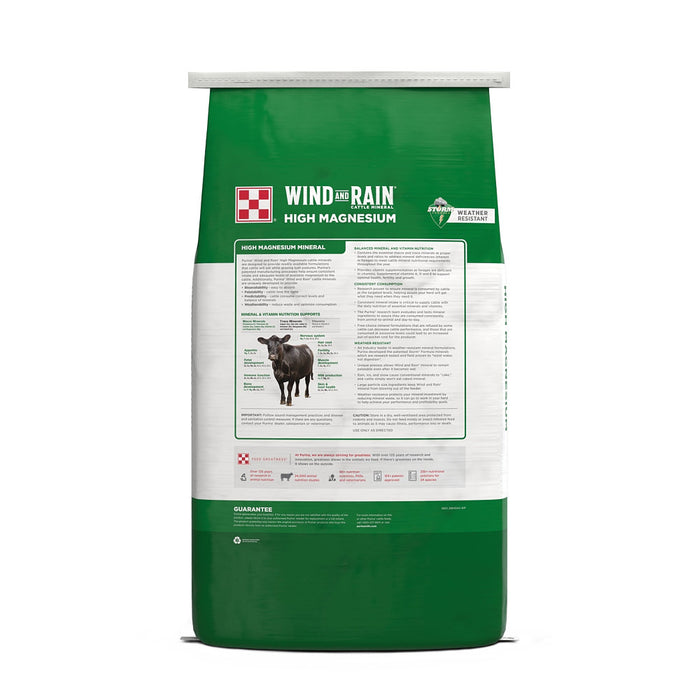 Purina Animal Nutrition Wind & Rain Storm Hi-Mag 4 Complete Beef cattle mineral