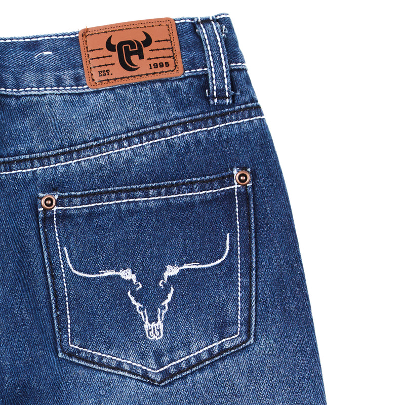 Cowboy Hardware Boy's Ghost Skull Embroidered Jeans