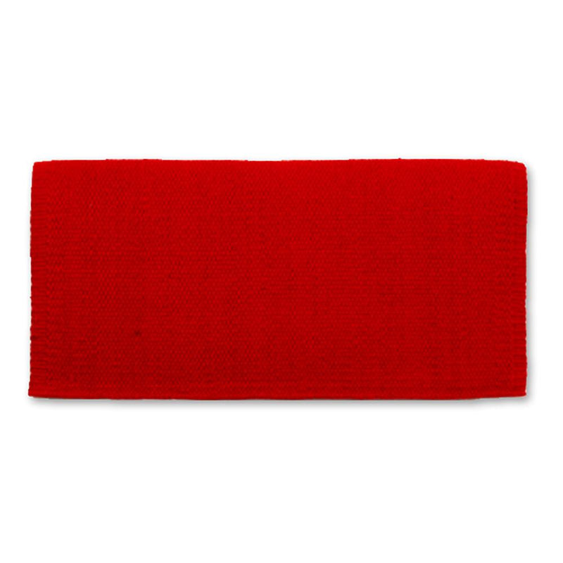 1314-28 San Juan Solid Red 36x34 New Zealand Wool Saddle Blanket