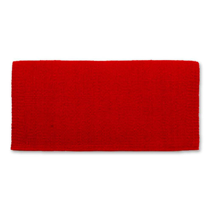 San Juan Solid 36x34 Lightweight Saddle Blanket Red