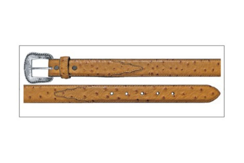 Wrangler Boy's Ostrich Leather Belt