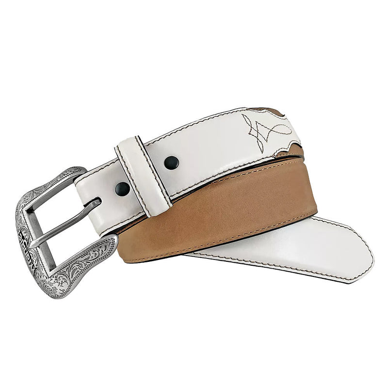 Women's Color Block Toe Bug Western Stitch Belt