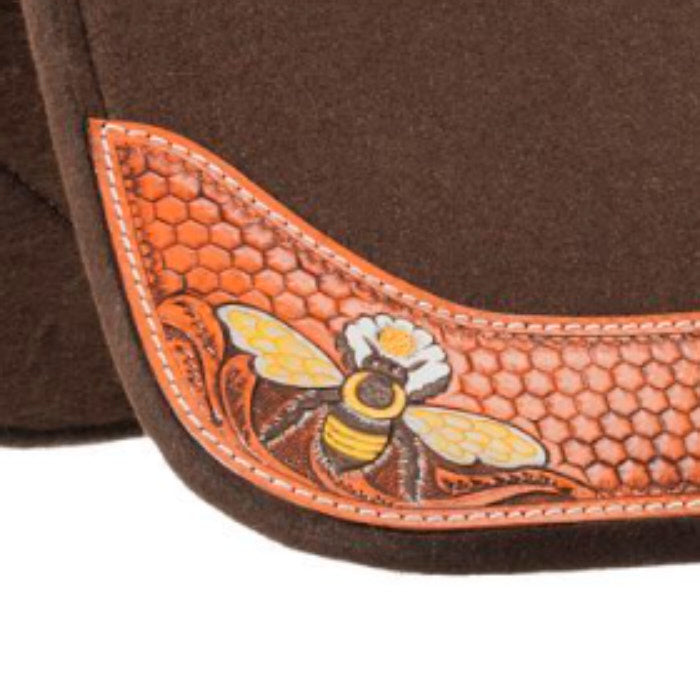 Tough 1 28in X 28in Bumble Bee Felt Saddle Pad