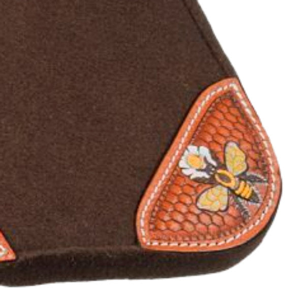Tough 1 28in X 28in Bumble Bee Felt Saddle Pad