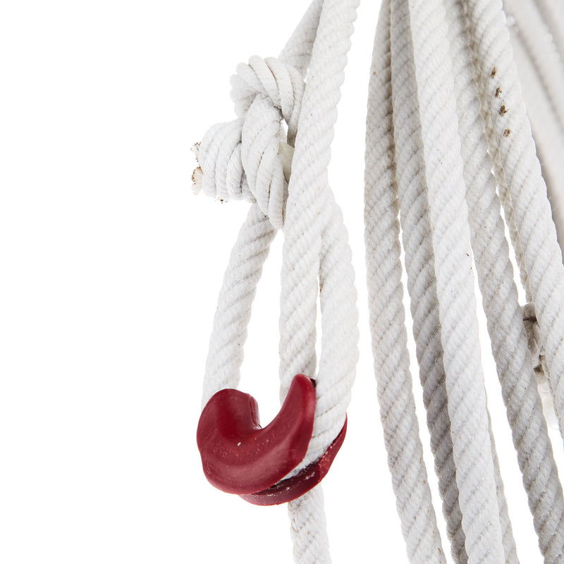 310 Ranch Life Heel & Drag White Waxed Cotton 30ft Ranch Rope