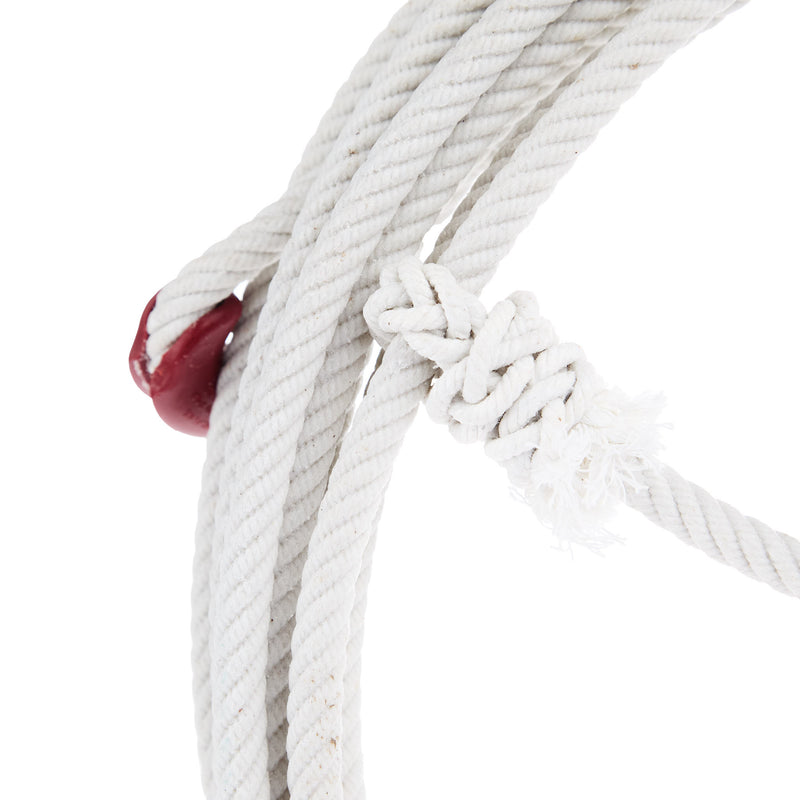 310 Ranch Life Heel & Drag White Waxed Cotton 30ft Ranch Rope