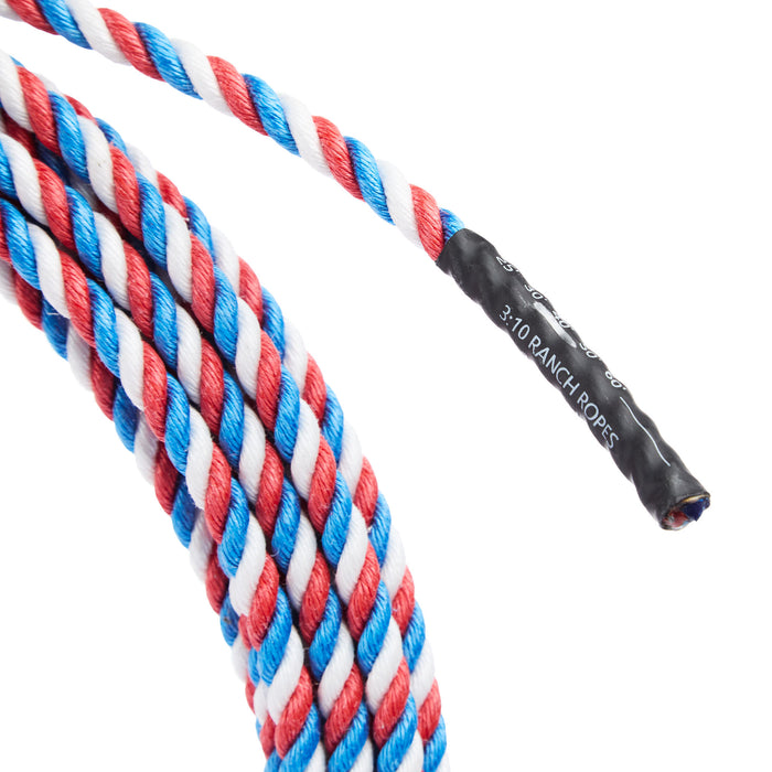 310 Ranch Life The Patriot 3-Strand 40ft Poly Ranch Rope