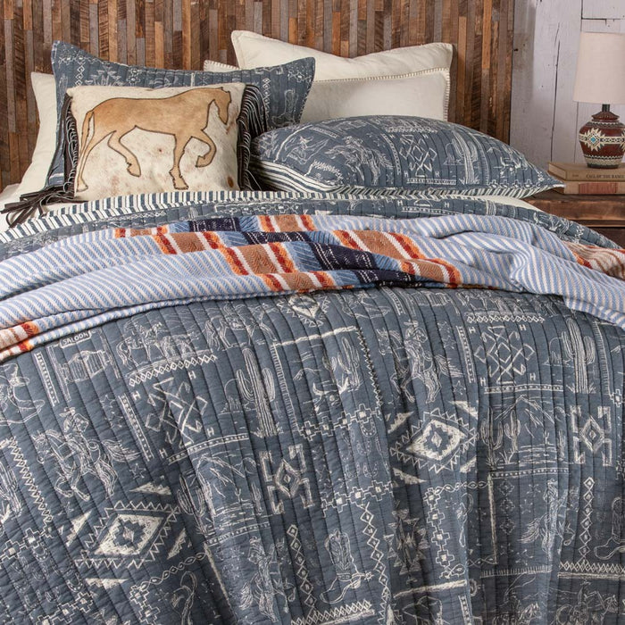 Rod's True Western Westward Trail Denim Quilt