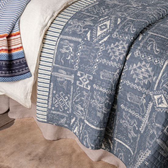 Rod's True Western Westward Trail Denim Quilt