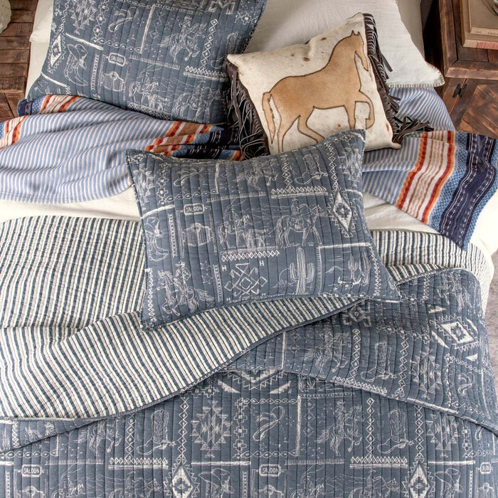 Rod's True Western Westward Trail Denim Quilt