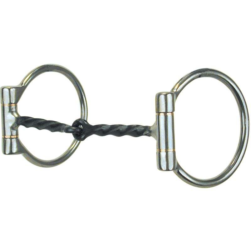 Dennis Moreland Cowboy Tack USA Sweet Iron Twisted Wire Shank Snaffle Bit 10-42