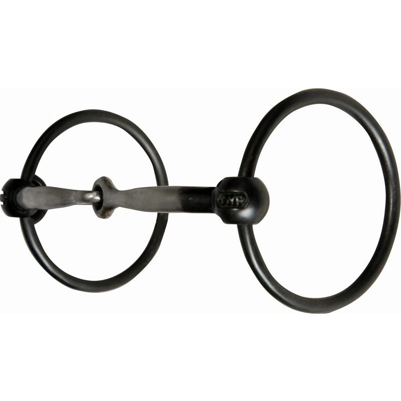 Blued Ring Snaffle Horse Bit