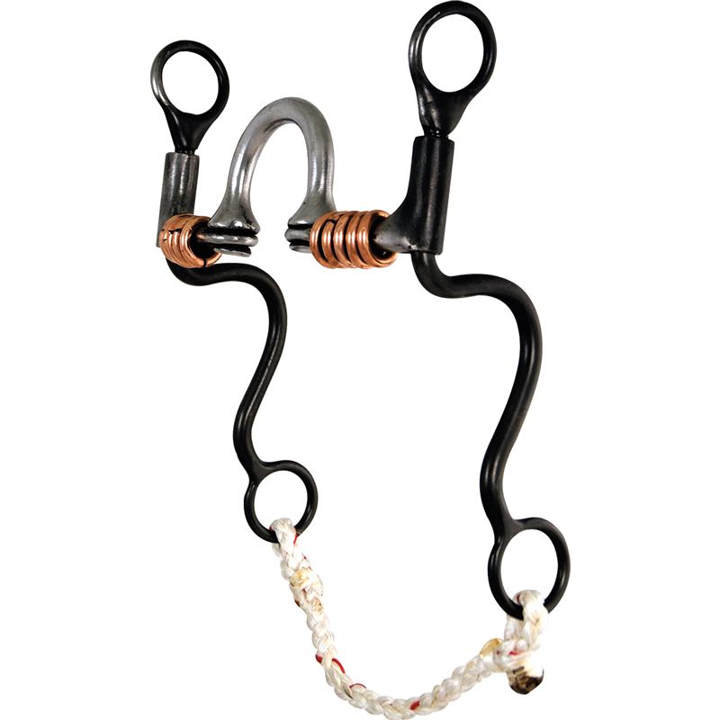 2 1/4" High Correction with Copper Rollers Cavalry 8" Cheek Bit