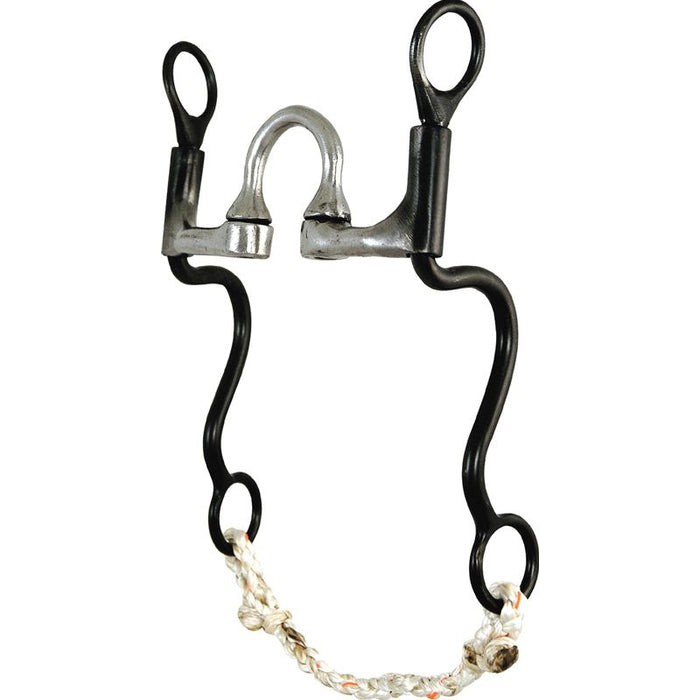 Smooth One By Two Port Correction Cavalry 8" Cheek Bit