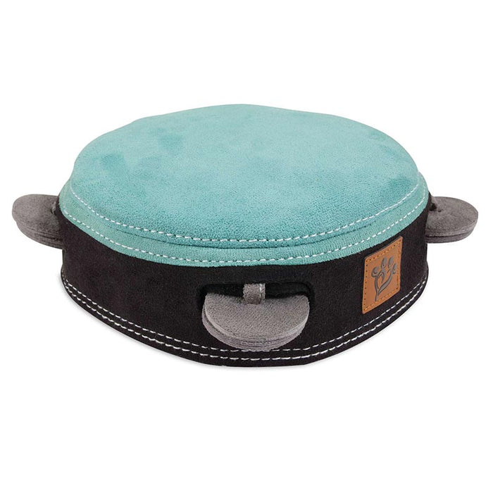 Muttnation Faux Suede Tambourine Dog Toy