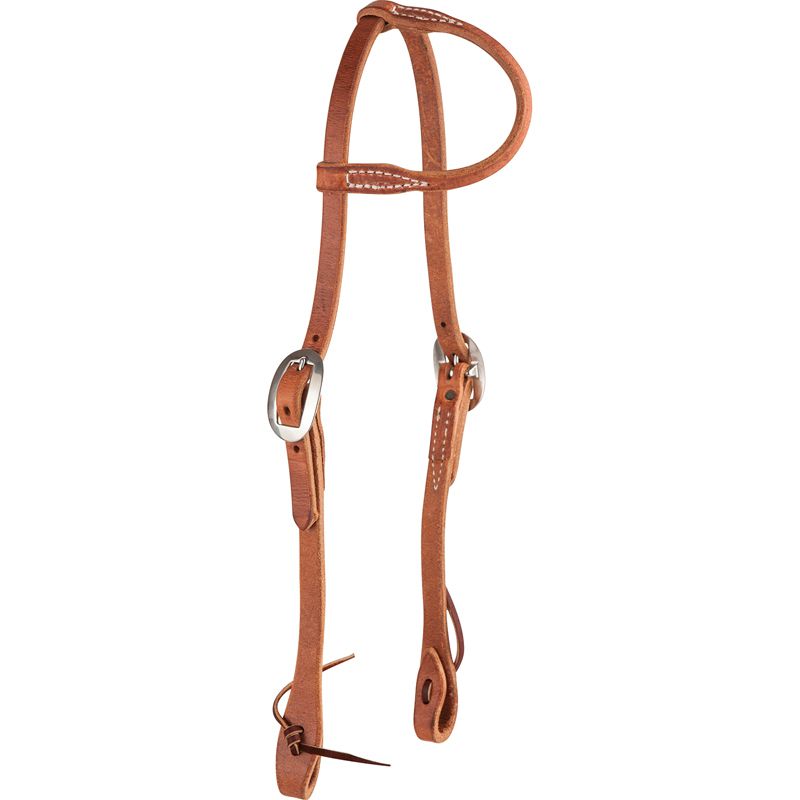 Natural 5/8 Inch Single Ear Headstall