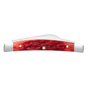 Case Dark Red Bone CS Peach Seed Jig Small Congress (6268 CS)