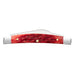 Case Dark Red Bone CS Peach Seed Jig Small Congress (6268 CS)