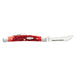 Case Dark Red Bone CS Peach Seed Jig Small Congress (6268 CS)