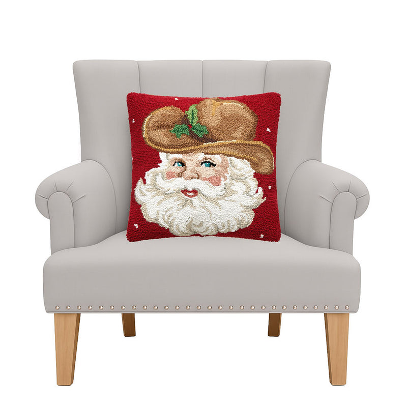 Peking Handicraft Inc. Cowboy Hat Retro Santa Hook Pillow