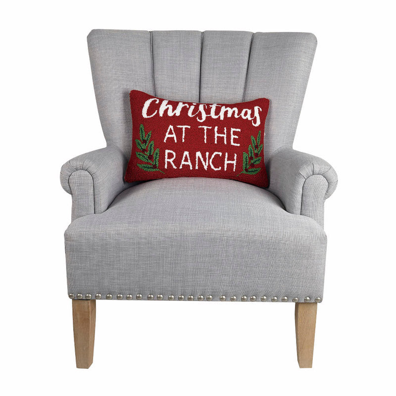 Peking Handicraft Inc. Christmas At The Ranch Pillow