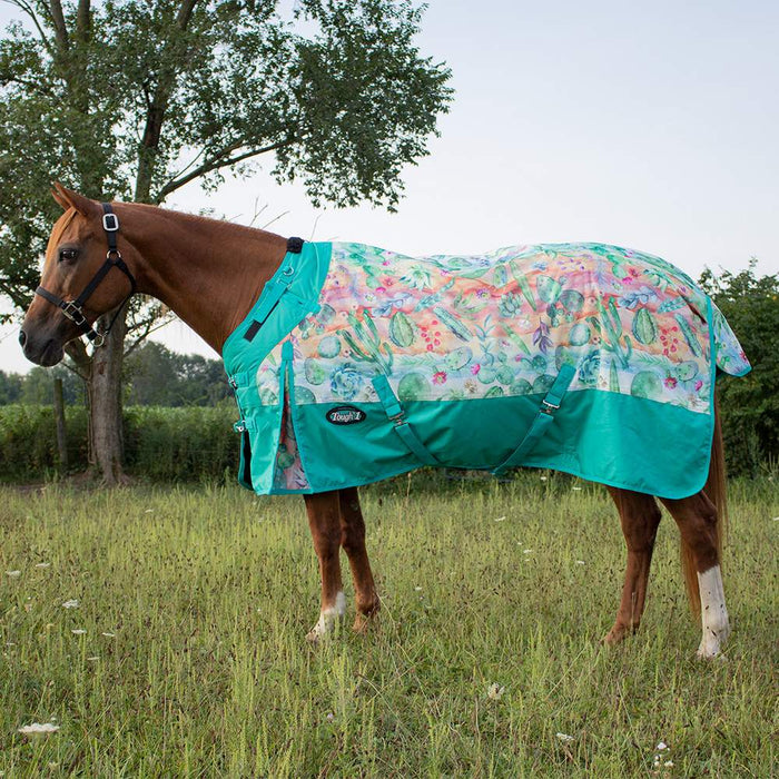 Tough 1 Cactus 1200D Turnout Blanket with Snuggit Neck