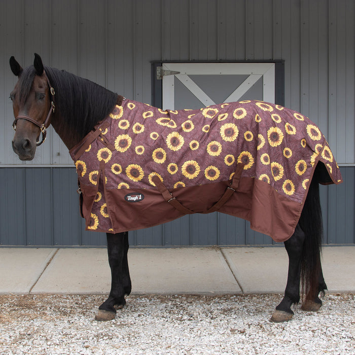 Tough 1 Sunflower 1200D Poly Turnout Snuggit Horse Blanket