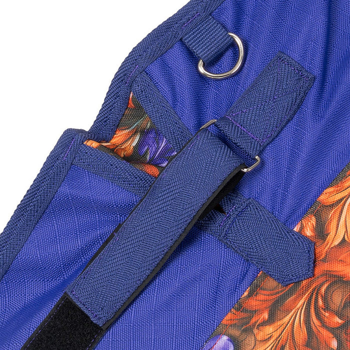 Tough 1 1200D Hand Carved Purple Winter Turnout Snuggit Horse Blanket
