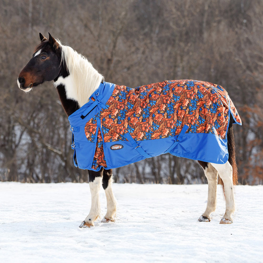 Tough 1 1200D Hand Carved Royal Blue Winter Turnout Snuggit Horse