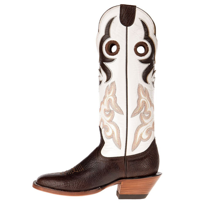 Hondo Enterprises Inc Mens Spanish Shoulder Chocolate Cowhide Cowboy Boots