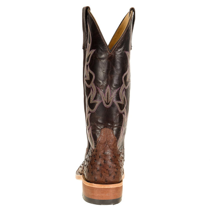 Anderson Bean Women`s Kango Tobacco Full Quill Ostrich Chocolate Explosion