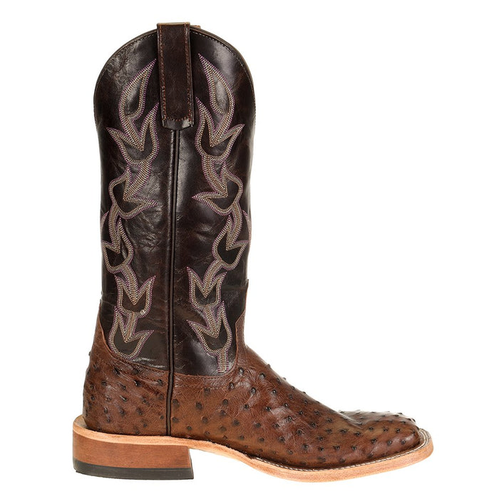 Anderson Bean Women`s Kango Tobacco Full Quill Ostrich Chocolate Explosion