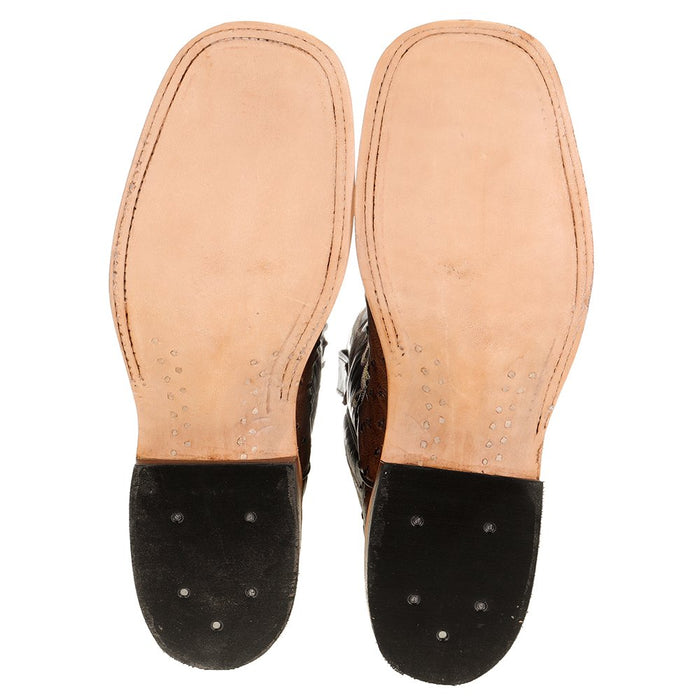 Anderson Bean Women`s Kango Tobacco Full Quill Ostrich Chocolate Explosion