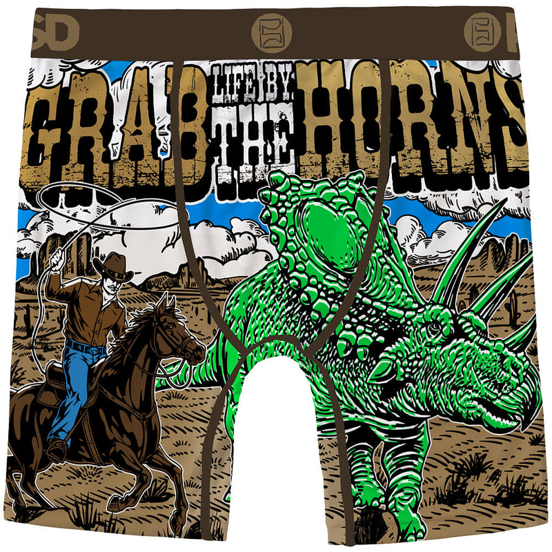 Psd Underwear Boy's By The Horns Boxer Briefs