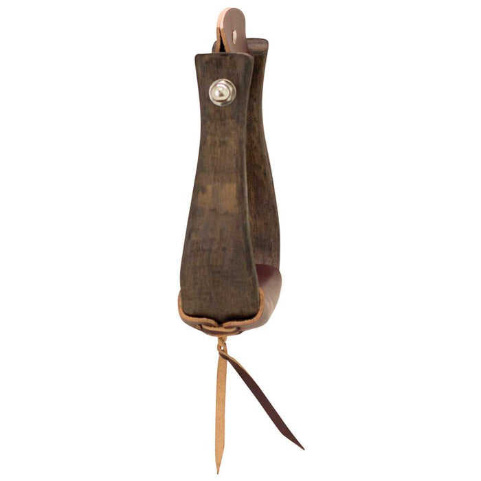 Cowboy Tack Open Range 2 /4in. Dark Wood Bell Stirrups