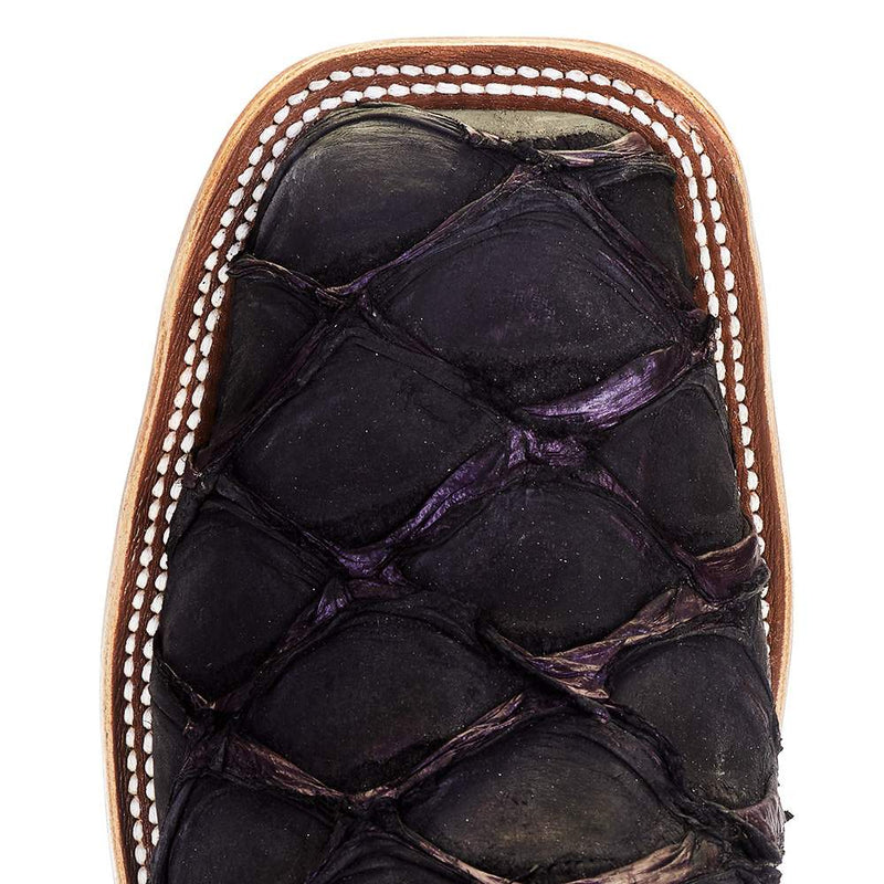 Anderson Bean Women's Purple Panther Big Bass 13in. Silver Metallic Cowgirl Boot
