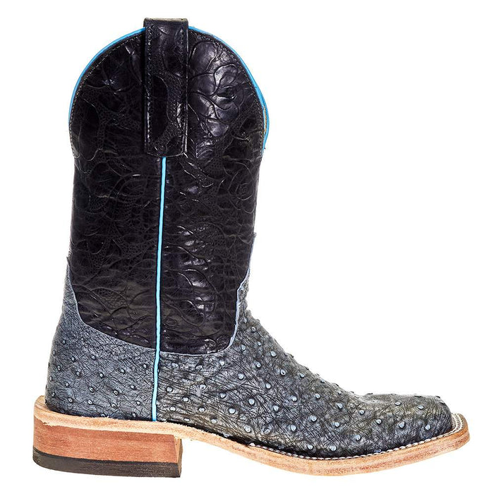 Ostrich Skin Matte Blue Jean