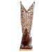 Anderson Bean Women`s Dark Brown Matte Python 13 In. Rusty Old Tin Roof Cowgirl Boot