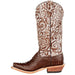 Anderson Bean Women`s Dark Brown Matte Python 13 In. Rusty Old Tin Roof Cowgirl Boot
