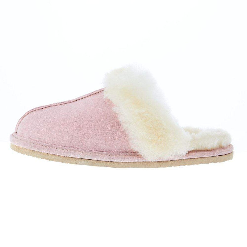 Minnetonka Women Pink Sheepskin Slide